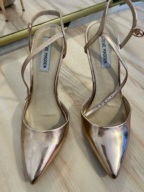 VGUC Steve Madden fantasia rose gold heels
